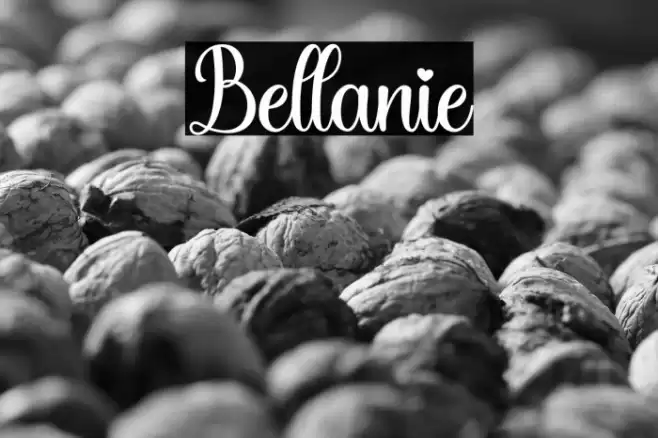Bellanie Font examples