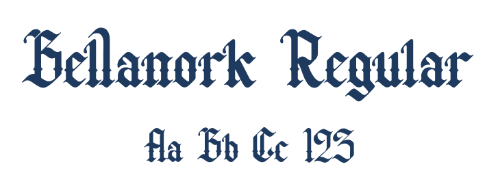 Bellanork Regular Font Preview