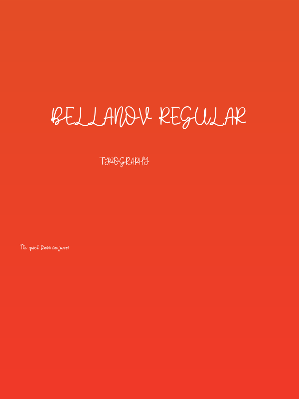Bellanov-Regular Poster