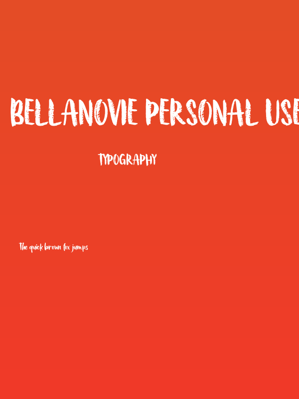 Bellanovie Personal Use Only Poster