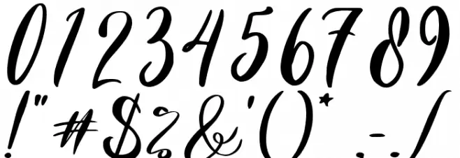 Bellarina Font OTHER CHARS