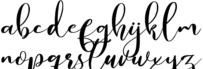 Bellarina Font LOWERCASE