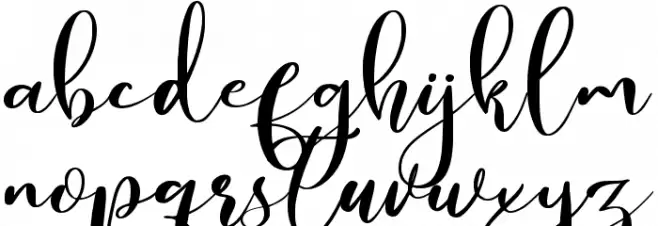 Bellarina Font LOWERCASE