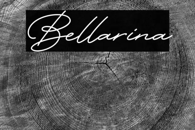 Bellarina Font examples