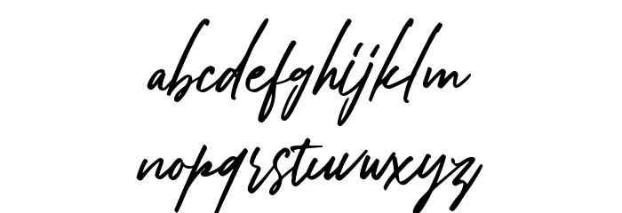 Bellarinde Font LOWERCASE