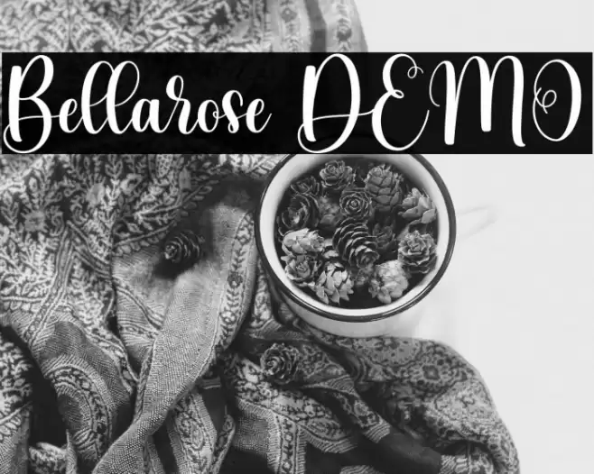 Bellarose DEMO Font examples