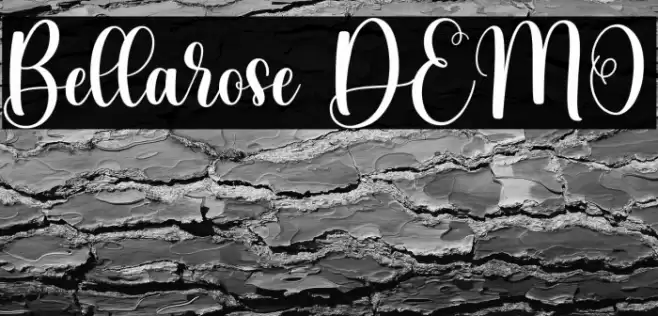 Bellarose DEMO Font examples