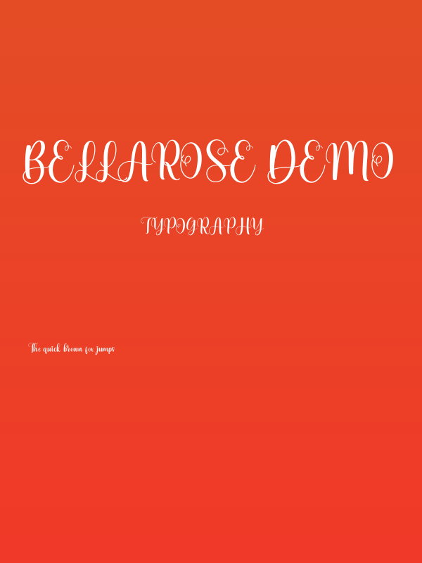 Bellarose DEMO Poster