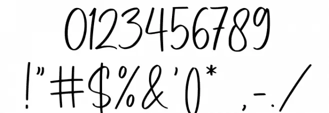 Bellarosse Font OTHER CHARS