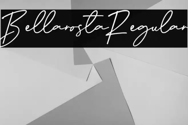 BellarostaRegular Шрифта examples
