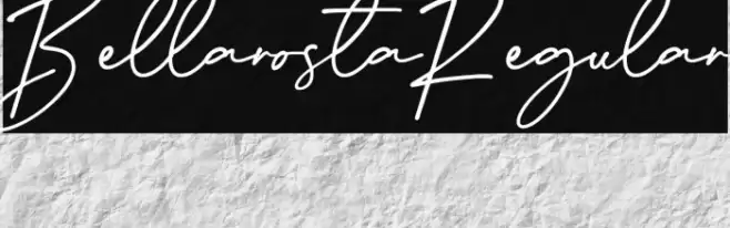 BellarostaRegular Шрифта examples