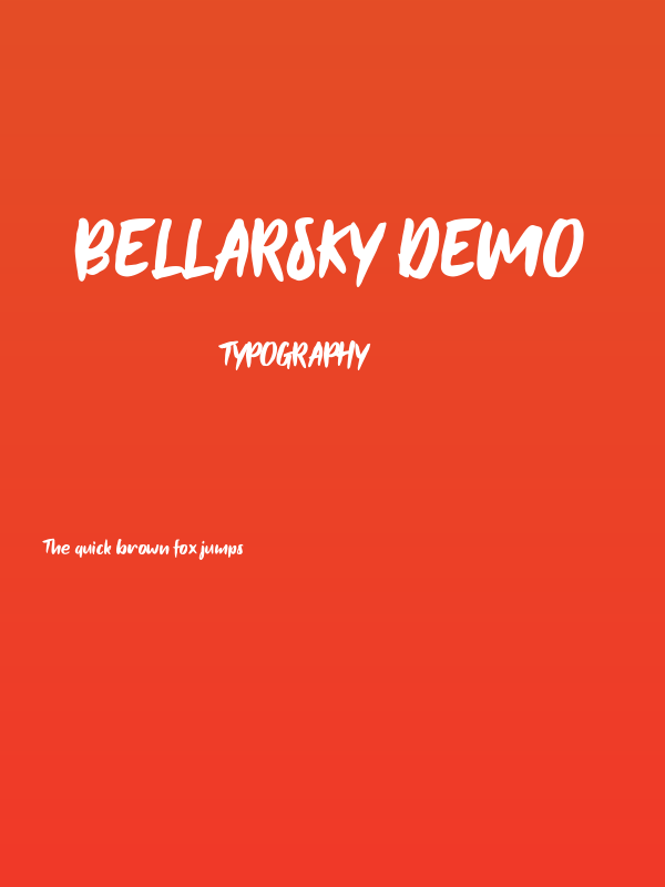 Bellarsky Demo Poster
