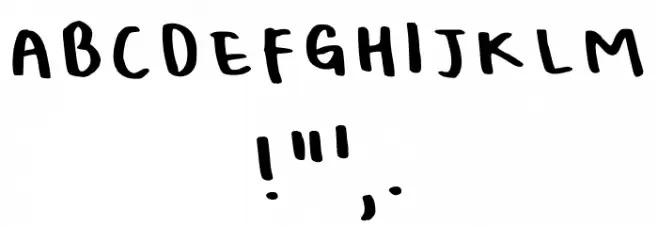 Bellas Handwriting Regular Font OTHER CHARS