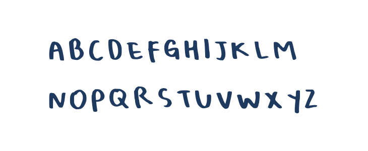 Bellas Handwriting Regular Uppercase