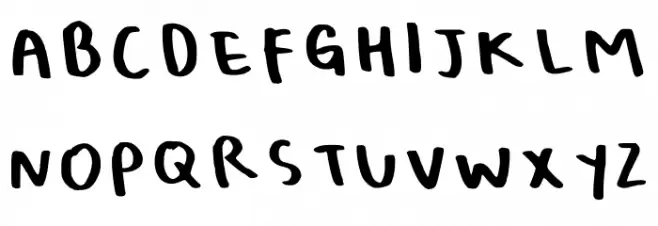 Bellas Handwriting Regular Font UPPERCASE