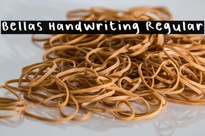 Bellas Handwriting Regular Example 2