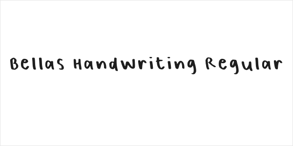 Bellas Handwriting Regular Logo
