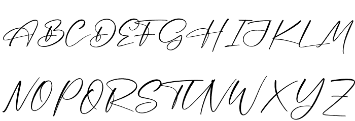 Bellastory Font UPPERCASE