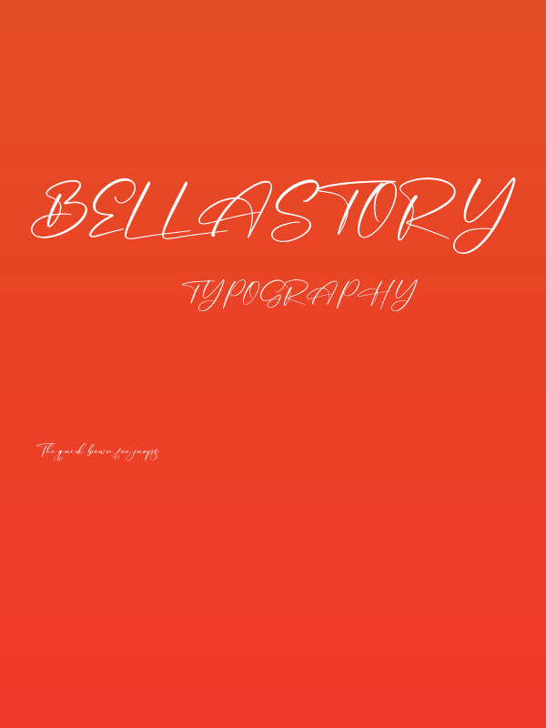 Bellastory Poster