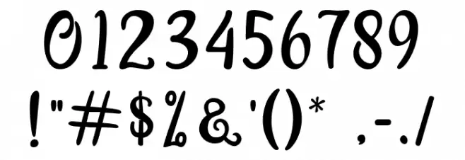 Bellasya Font OTHER CHARS