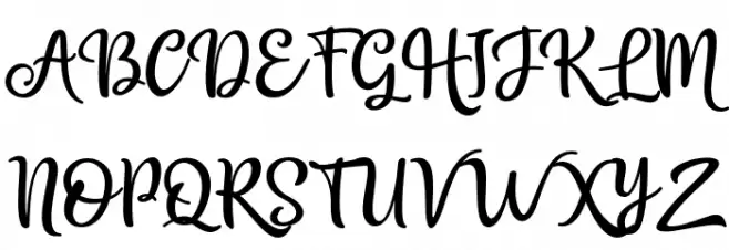 Bellasya Schriftart Groß