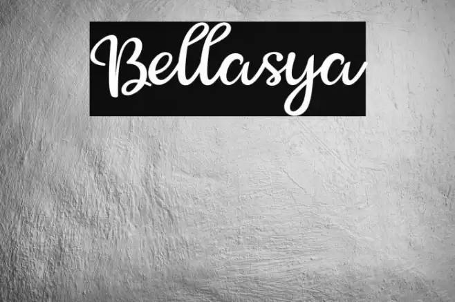 Bellasya Font examples