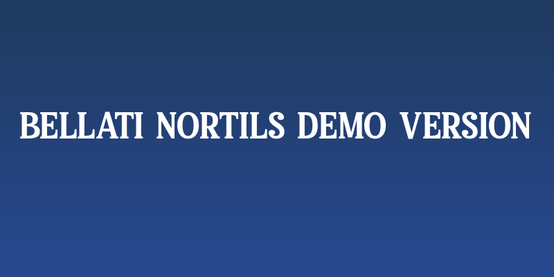 Bellati Nortils DEMO VERSION Social Header