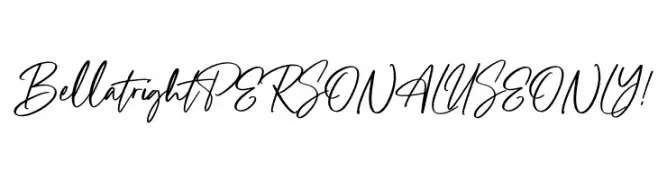 Bellatright PERSONAL USE ONLY! Caratteri