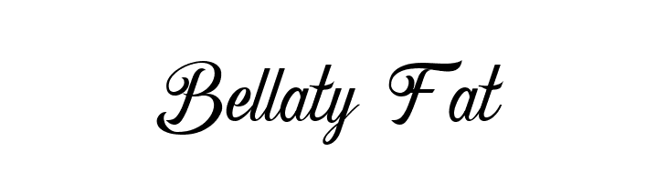 Bellaty Fat  font caratteri gratis