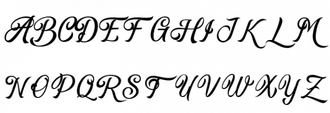 Bellaty Fat 字体 大写