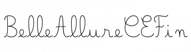 Belle Allure CE Fin  नि: शुल्क फ़ॉन्ट्स डाउनलोड
