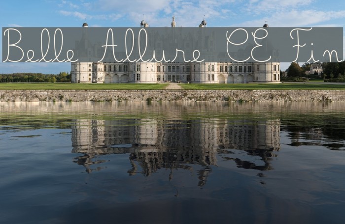 Belle Allure CE Fin Font examples