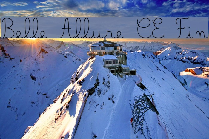 Belle Allure CE Fin Font examples