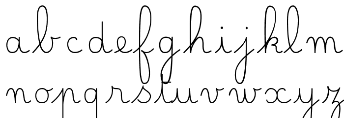 Belle Allure CE Fin Font LOWERCASE