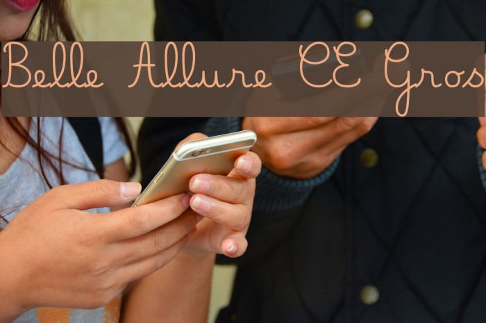 Belle Allure CE Gros Fonte examples