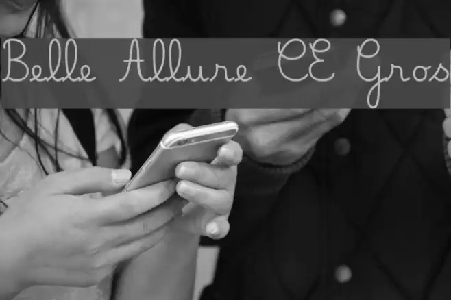 Belle Allure CE Gros Font examples