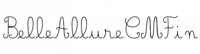 Belle Allure CM Fin  नि: शुल्क फ़ॉन्ट्स डाउनलोड