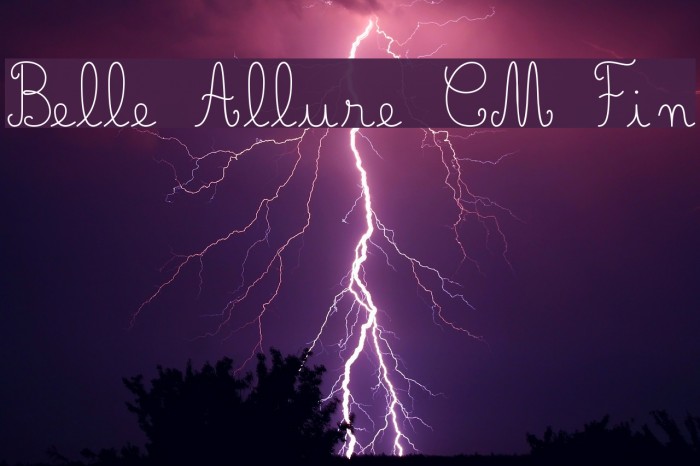 Belle Allure CM Fin Fonte examples