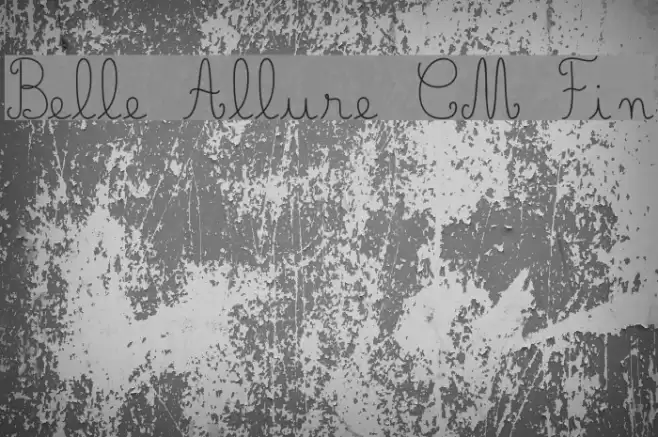 Belle Allure CM Fin Font examples