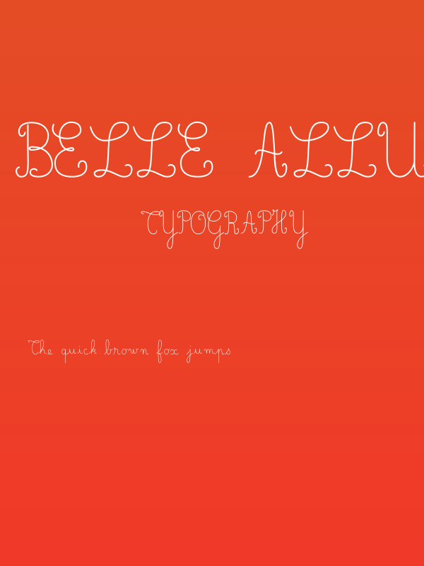 Belle Allure CM Fin Poster