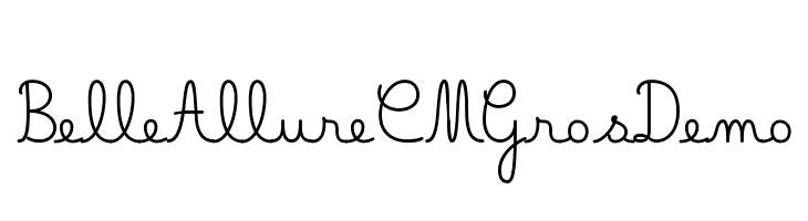 Belle Allure CM Gros Demo Font