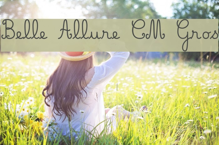 Belle Allure CM Gros Font examples