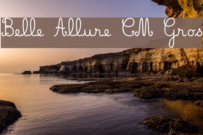 Belle Allure CM Gros Font examples