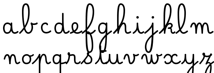 Belle Allure CM Gros Font LOWERCASE