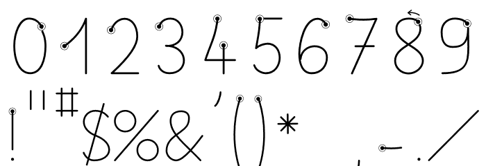 Belle Allure Ductus Normal Font OTHER CHARS
