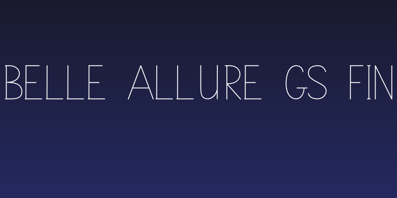 Belle Allure GS Fin Social Header