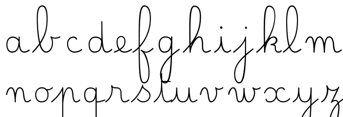 Belle Allure GS Fin Font LOWERCASE