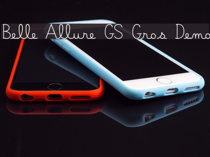 Belle Allure GS Gros Demo Font examples