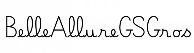 Belle Allure GS Gros  Descarca Fonturi Gratis