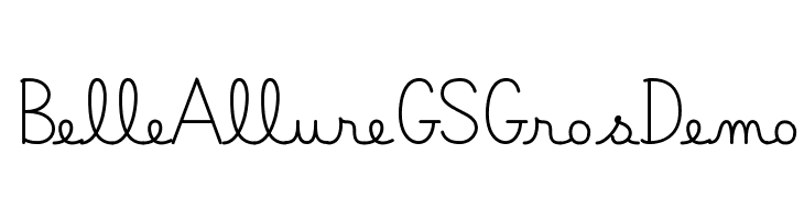 Belle Allure GS GrosDemo  baixar fontes gratis